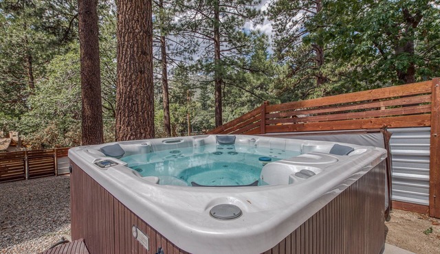 Stunning Fern Valley cabin with forest views & private hot tub - dog-friendly