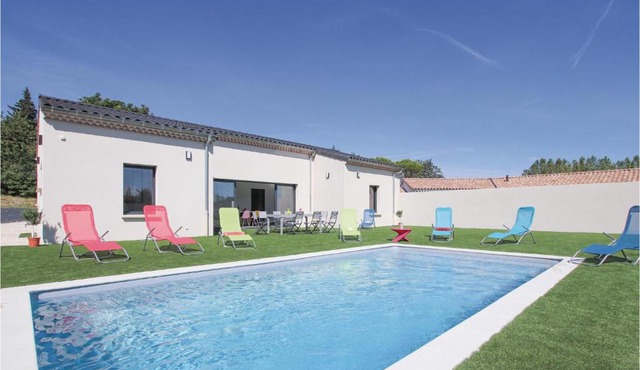 Stunning home in Portes en Valdaine with 4 Bedrooms, Private swimming pool and Outdoor swimming pool