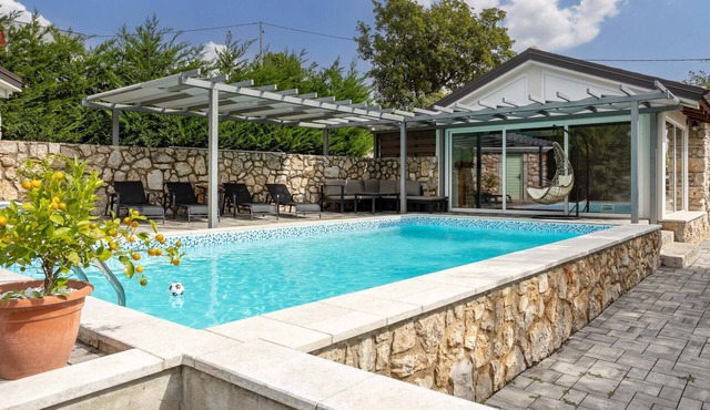 Stunning home in Smrika with private swimming pool, can be inside or outside