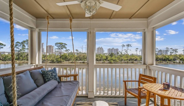 Stunning Home | Pet Friendly | Bikes | Balcony w/Bed Swing | Fireplace | Beach Club | Pools | Golf