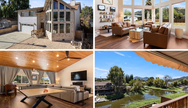 ♛ Stunning Lake House Smart Home w/ Boat Dock, Sauna, & Steam Shower + More ♛