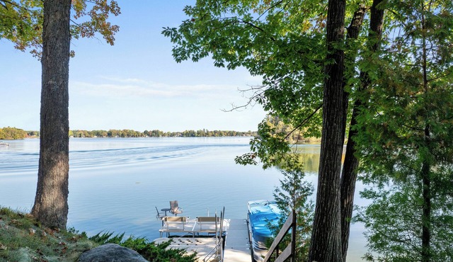 Stunning lakefront retreat with spacious home and endless outdoor fun!