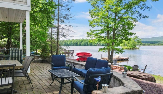 Stunning Lakefront Retreat Near the Poconos-Private Dock, Firepit & Sunset Views