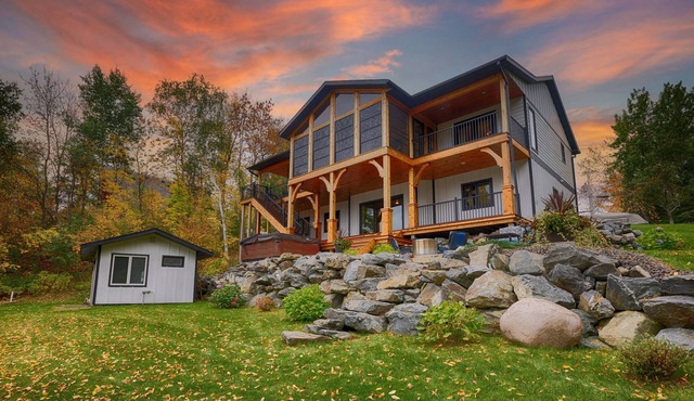 Stunning Lakefront Retreat with Hot Tub & Fishing Paradise
