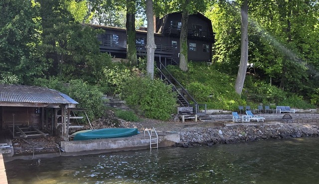 Stunning Large Waterfront Home on Sodus Bay w/Private Beach, Dock & In-Law Unit