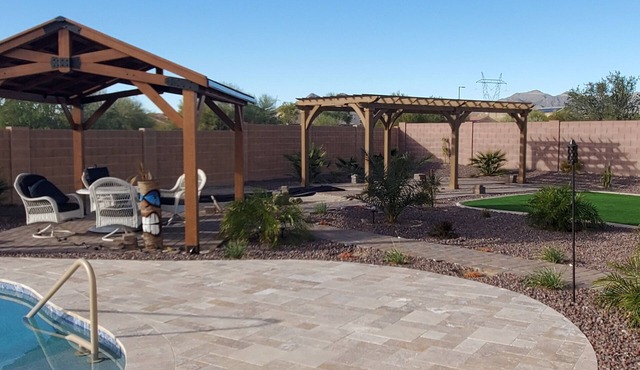 Stunning lg home with backyard Oasis with pool & hot tub. 4000 sqft on 1/3 acre.
