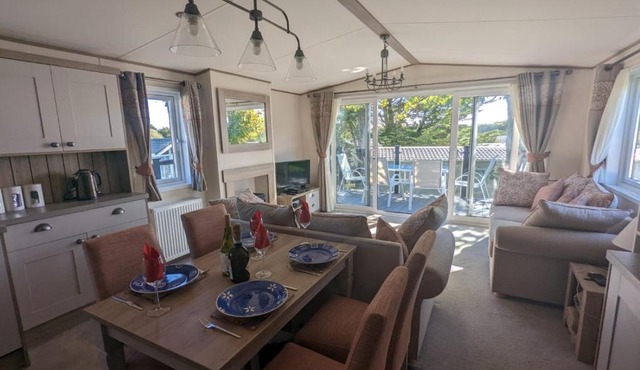 STUNNING LUXURY Caravan on edge of New Forest on SHOREFIELD Country Park ENTERTAINMENT AND LEISURE PASSES INCLUDED