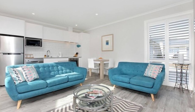 Stunning modern beachfront apartment