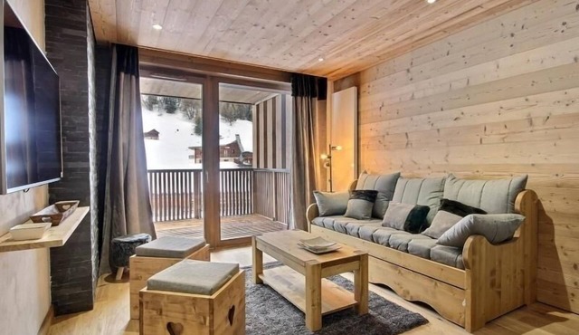 Stunning new apartment with large terrace and parking, Plagne 1800