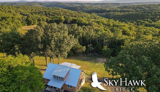 Stunning New Home at Sky Hawk Ridge, a 185-Acre Refuge ONE MILE to Buffalo River