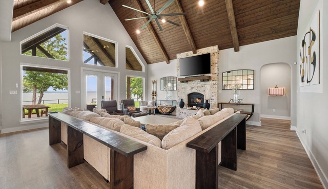 Stunning, New Lakefront Home with Private Boat Ramp