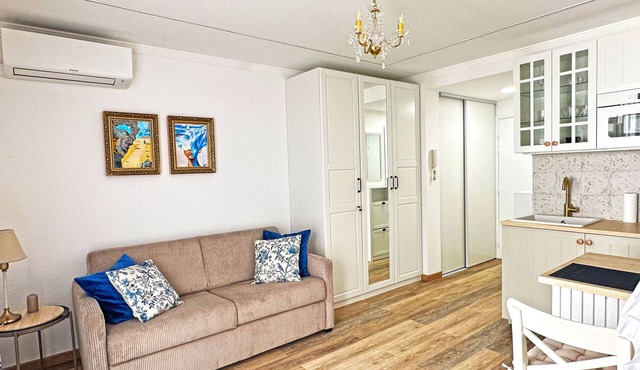 Stunning New studio Rue de France Promenade, in 50 m from the sea