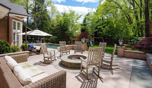 Stunning Princeton estate, pool, sport court, walk to town.