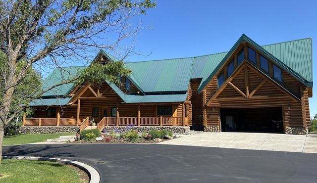 Stunning river front cabin with exceptional views.