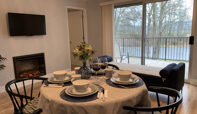 Stunning Rogue River Views from Main Room, Kitchenette and Bedroom