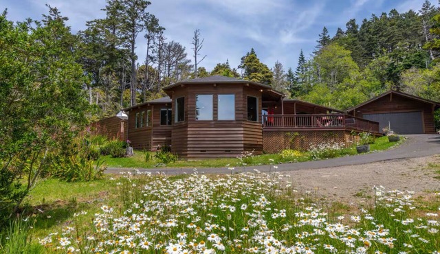 Stunning Sea Views, Hot Tub, Sauna, King Bed, Private and Sunny.