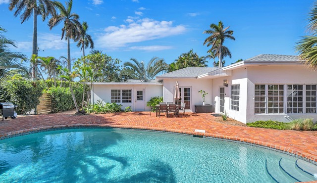 Stunning Tropical Pool House Delray Beach Near The Ocean -