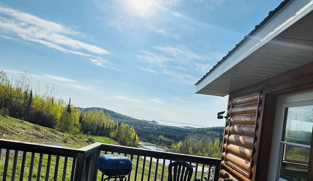 Stunning view of Lake Superior nestled on 61 acres.