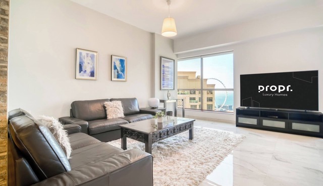 Stunning Views | 300m from JBR Beach |Spacious 2BR