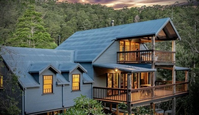 Stunning views and total privacy. Summer pool and winter fire.