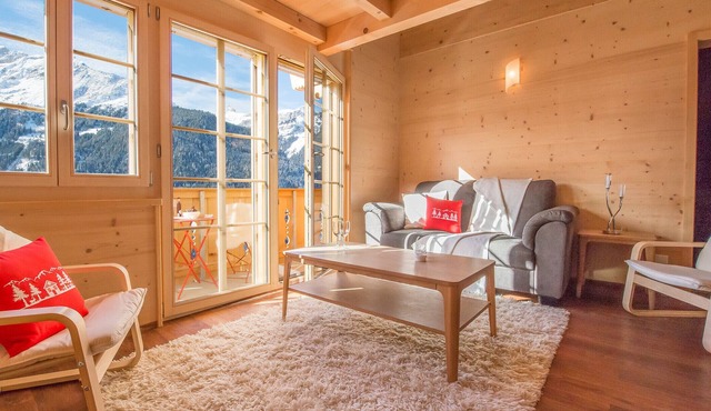 Stunning views: Chalet Aberot Penthouse Staubbach