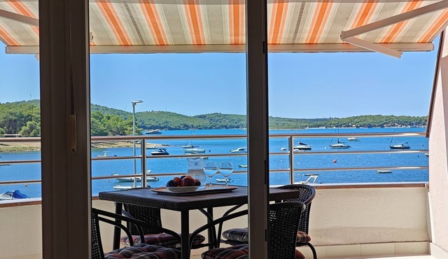 Stunning views penthouse sea front apartment, special location with terrace