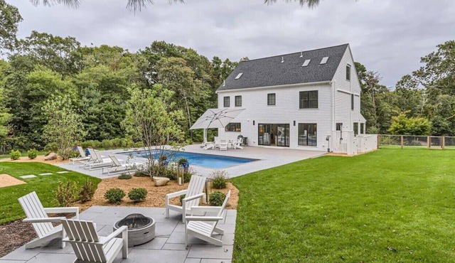 Stunning Vineyard Haven Retreat with Pool, Guest House & Prime Location