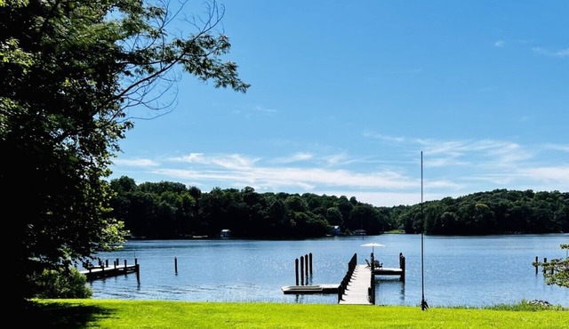 Stunning Water Front Home with Private Dock and Beach and Sunsets