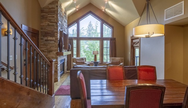 Stunning Wood Interior Design |Natural Stone Propane Fireplace | Private Patio