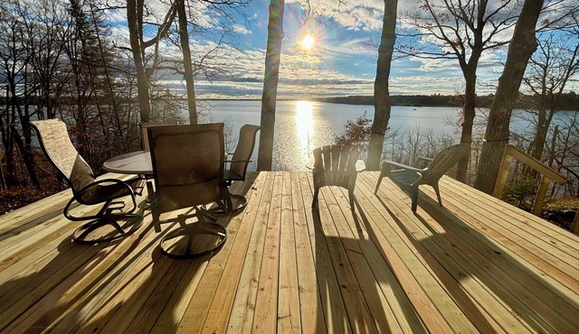 Sturgeon Lake cabin with great views