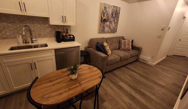 Stylish 2 bedroom basement suite built for comfort and relaxation. Sleeps 5.
