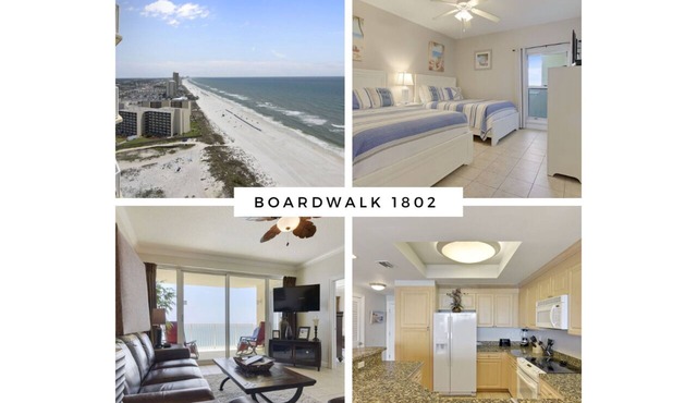Stylish 2BR Boardwalk Condo – Gulf Views, Balcony, 2 Queens & Resort Amenities