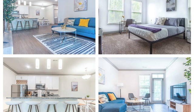 Stylish 3BR Getaway | Pool, Gym Access & Free Parking