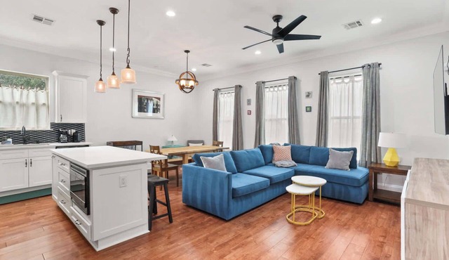 Stylish 3Br w Gated Parking and Balcony, Walkable!