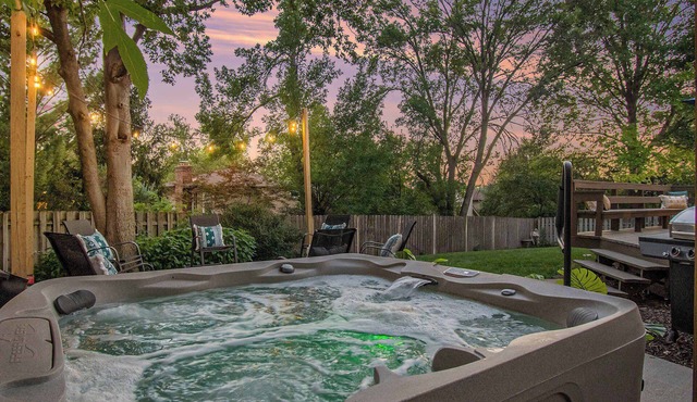 Stylish 4BR Getaway w/Hot Tub & Grill!