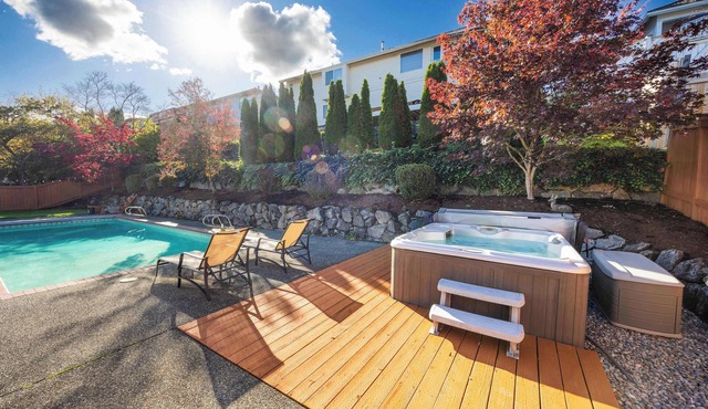 Stylish 4BR retreat with pool & year-round hot tub!