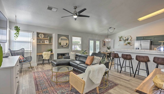 Stylish Bakersfield Getaway with Pool Table!
