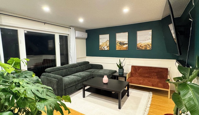 Stylish basement bedrooms