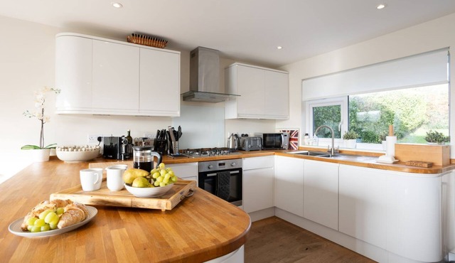 Stylish coastal home with stunning sea views