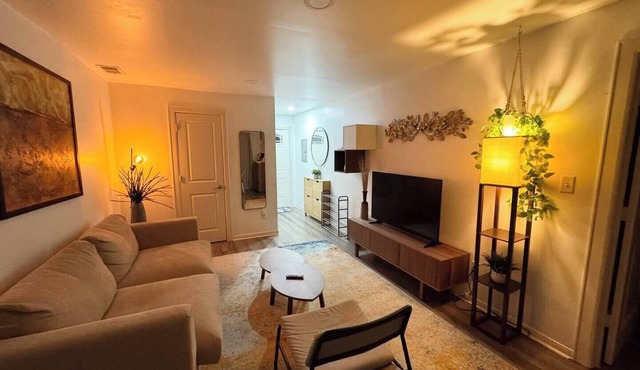 Stylish Cozy 1BR Near NRG Stadium + Fast WiFi & Free Parking
