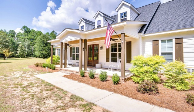 Stylish Hephzibah Home w/Fire Pit & Theater Room!