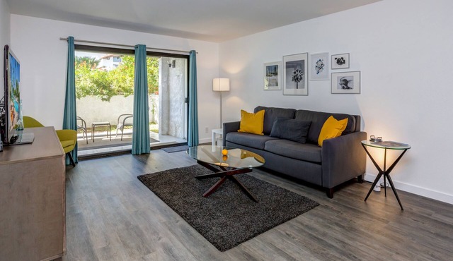 Stylish & Hip condo just steps from the pool.