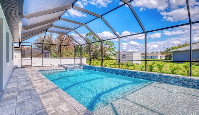 Stylish New Build with Pool, Spa, and Design