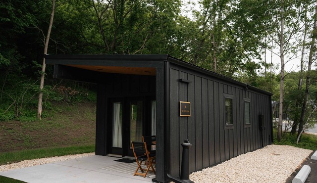 Stylish One-Bedroom Cabin at Woods & Co Weddings + Events
