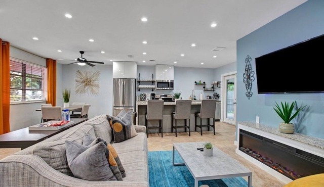 Stylish Pet-Friendly Home Minutes from Beach by RedAwning