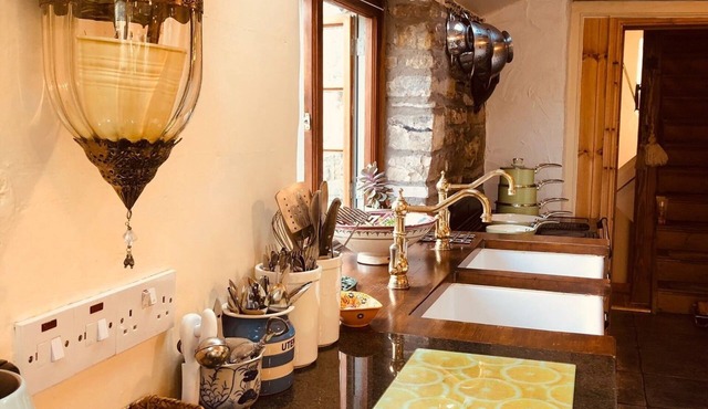 Stylish, quirky, & modern meets vintage upcycling to give a smart but cosy holiday cottage