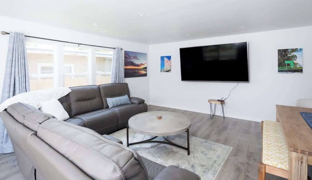Stylish Retreat | Patio, Grill, Sleeps 7 w/Game Room