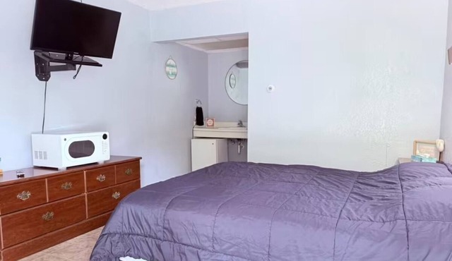 Stylish Room Perfect for Business Travelers w/Desk + Castle Charm