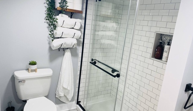 Stylish & Spacious Princeton Basement Apt with King Bed, Private Entrance