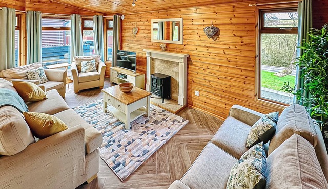 Stylish two bedroom lodge, perfect for couples or families.